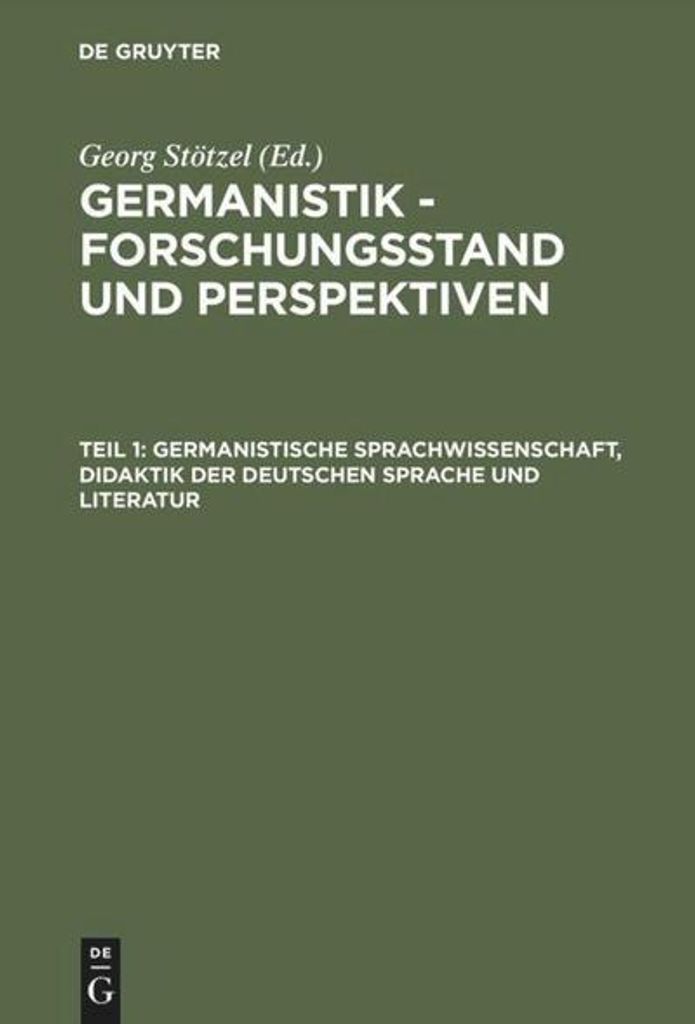 Germanistische Sprachwissenschaft, Didaktik der Deutschen Sprache und Literatur