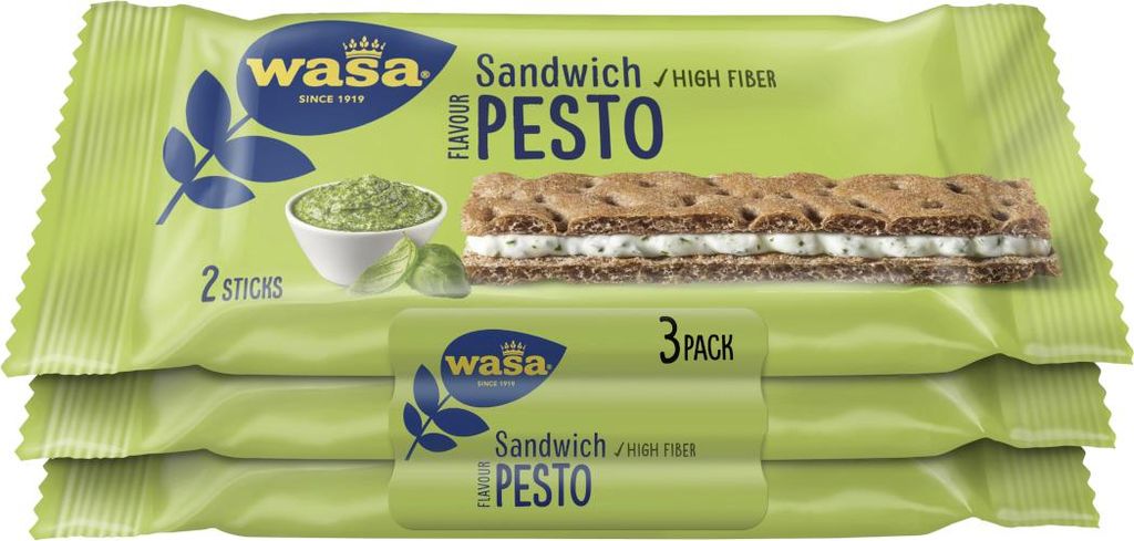Barilla Wasa Sandwich Pesto Flavour żytnie pieczywo Zdjęcie produktu 
