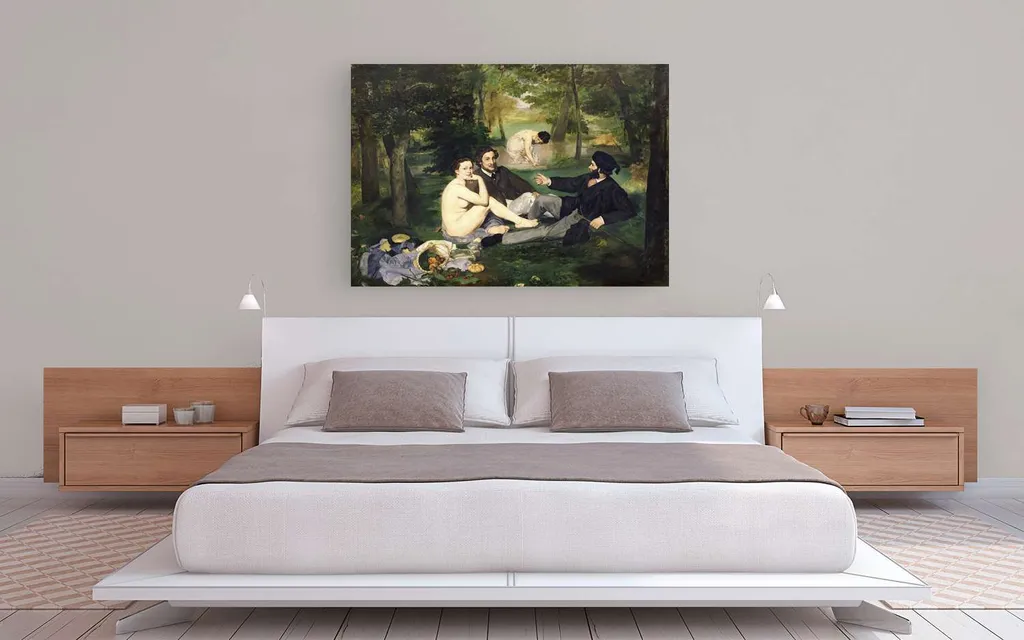 Décoration murale : Tableau sur toile Manet Déjeuner sur l'herbe 60x40 - 2