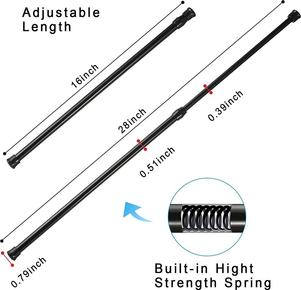 Teleskopstange, 40-70cm Spannstange ohne bohren, Produktbild 2