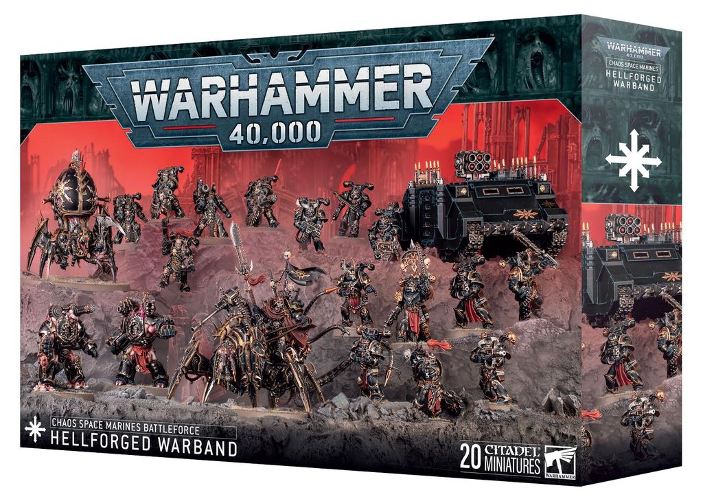 Warhammer 40.000 Chaos Space Marines Battleforce Hellforged Produktbild 
