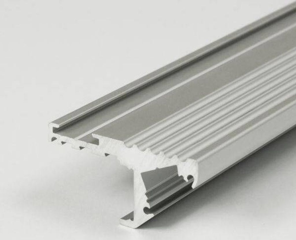 PROVISTON | LED Aluminiumprofil | 40.6 x 20.6 x 2000 mm | Schwarz Eloxiert | Led-Beleuchtung | Indirekte Beleuchtung | LED Leisten | 1 Stück