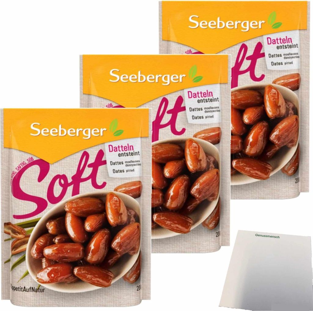 Seeberger Soft-Datteln 3er Pack (3x200g Packung) + usy Produktbild 