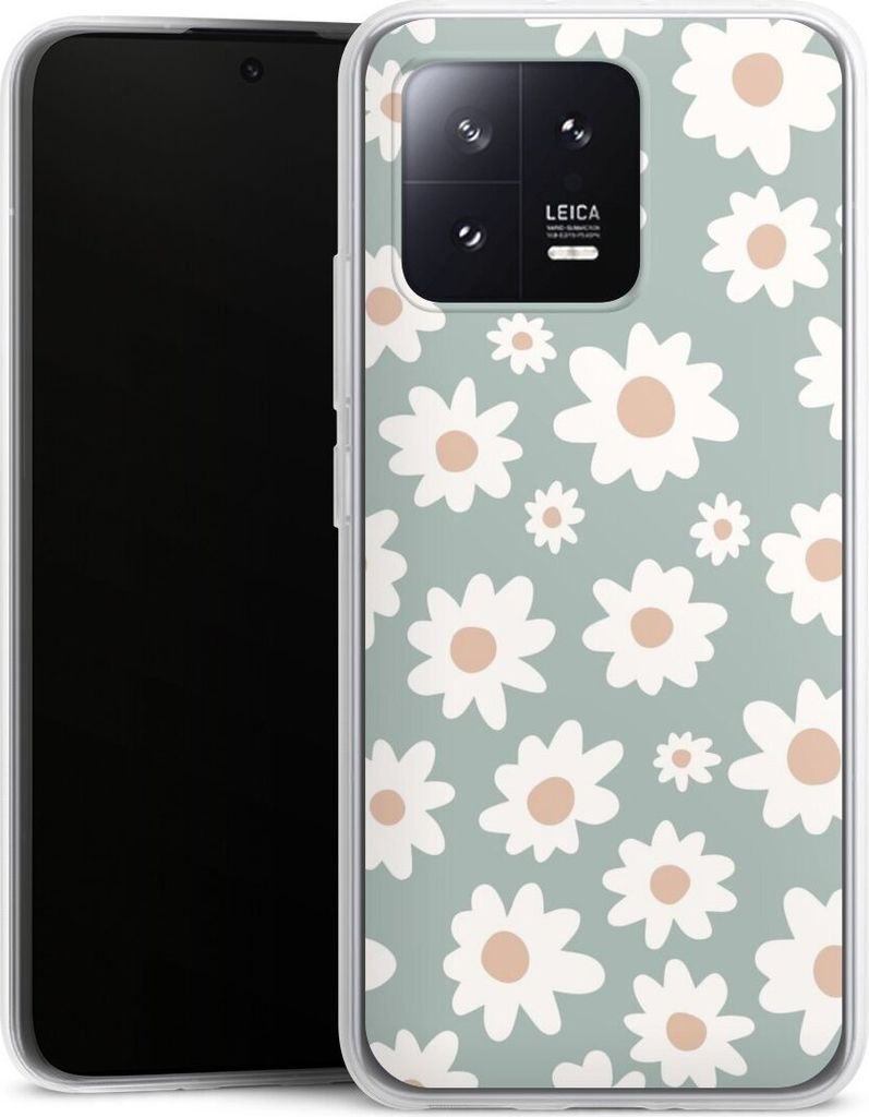 DeinDesign Slim Hülle für Xiaomi 13 Silikon Case Ultra Dünn Handyhülle Blumen Gänseblume Muster