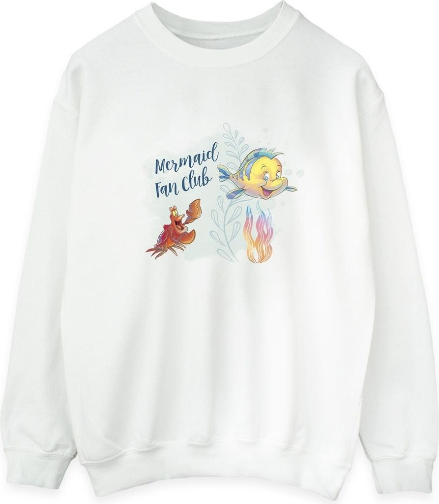Disney - "The Little Mermaid Club" Sweatshirt für Damen BI23380 (M) (Weiß)