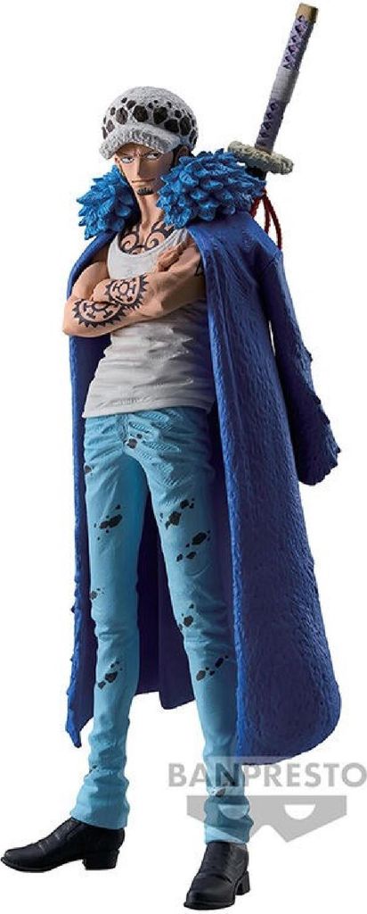 A full-body shot of a Trafalgar Law figure from One Piece.