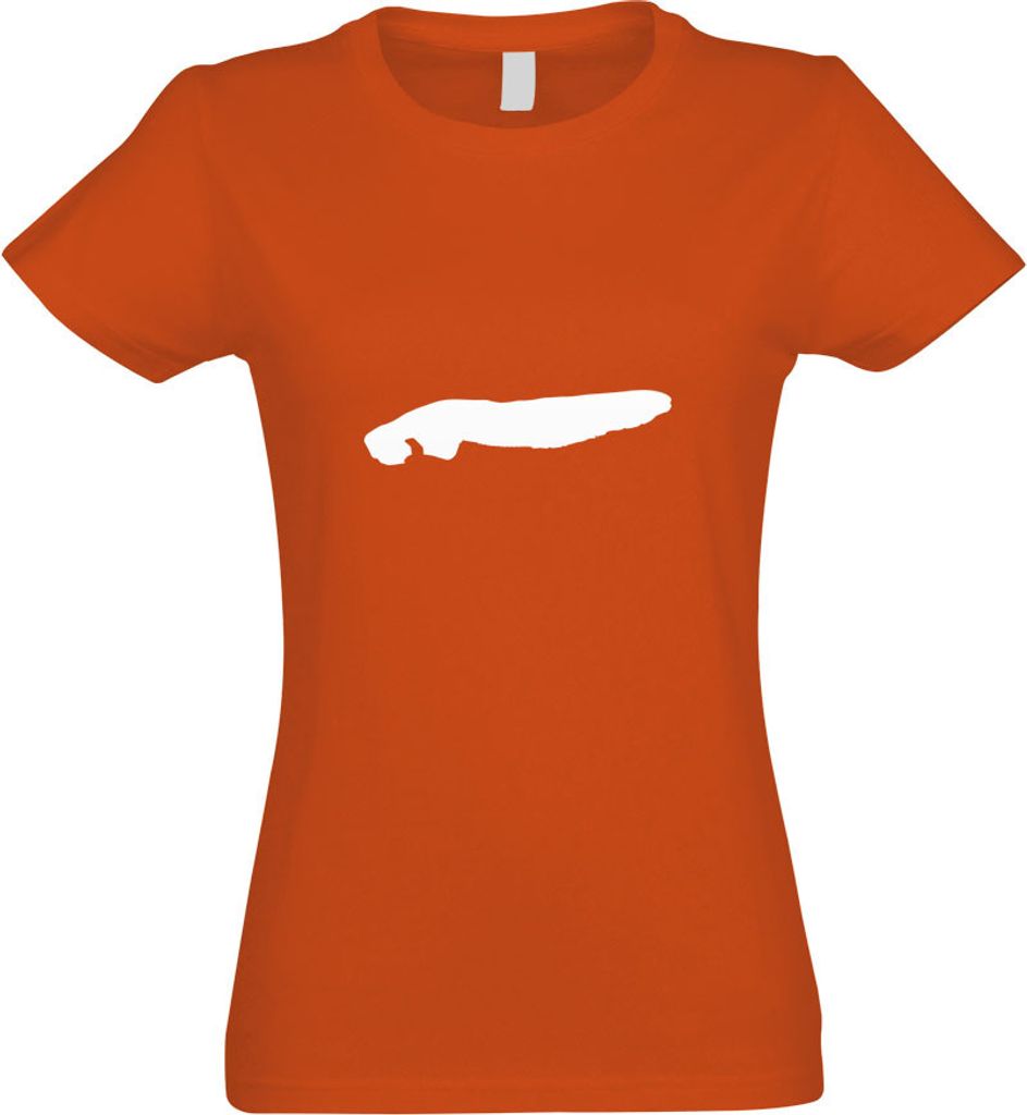 Kiwistar - T-Shirt tailliert - Damen - orange - Norderney - Deutschland - Insel - mit Motiv Bedruckt - Funshirt Design - Sport - Freizeit - Damen - L