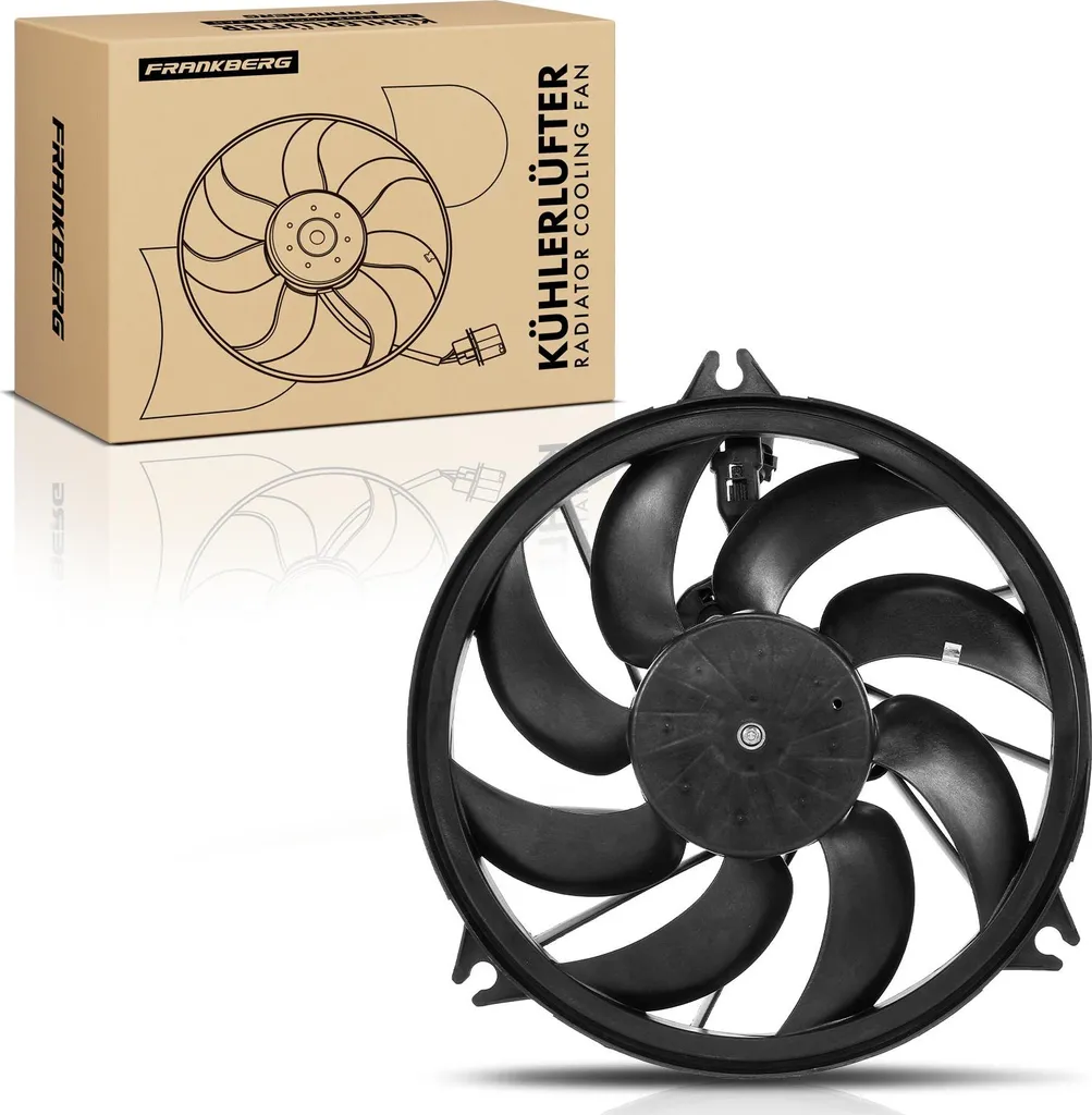 Frankberg Ventilateur de Radiateur Simple pour Peugeot 206 CC SW 1.1-2.0L
