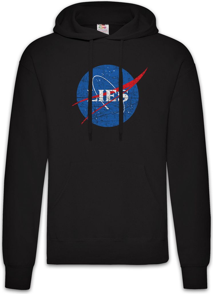 Urban Backwoods Flat Earth III, Herren Hoodie, Farbe: Schwarz, Größe: M