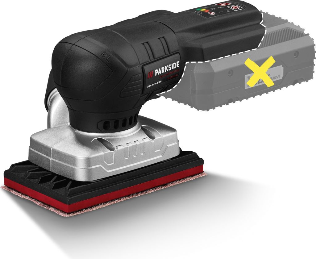 PARKSIDE PERFORMANCE® 20V Akku-Schwingschleifer PASSP 20-Li Produktbild 