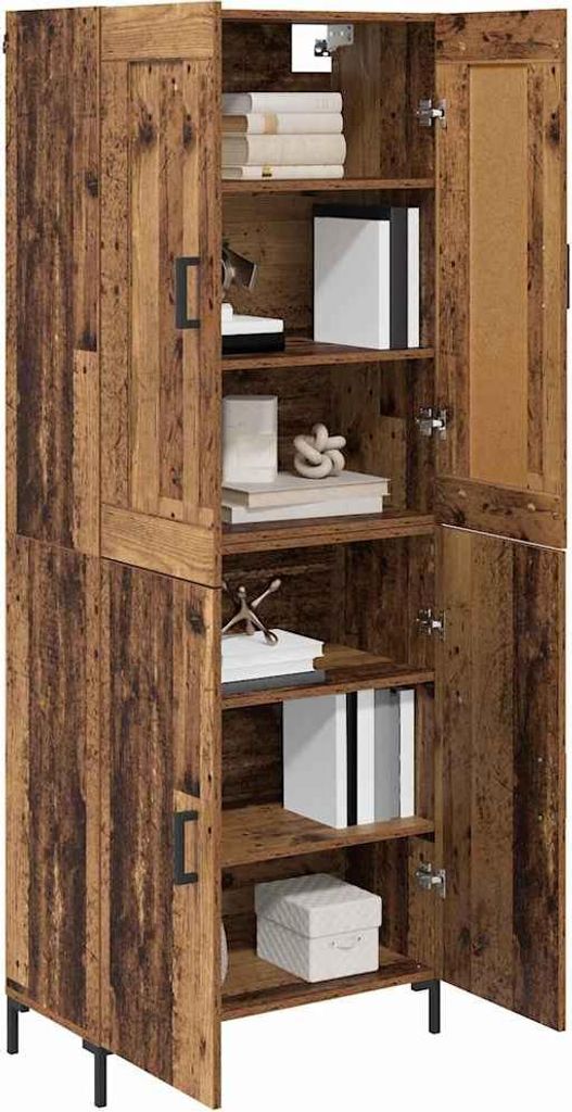 “2026 Modern“ Highboard 2 pcs - Montage erforderlich - Altholz Holzwerkstoff - Designermöbel 706355 - Kommoden