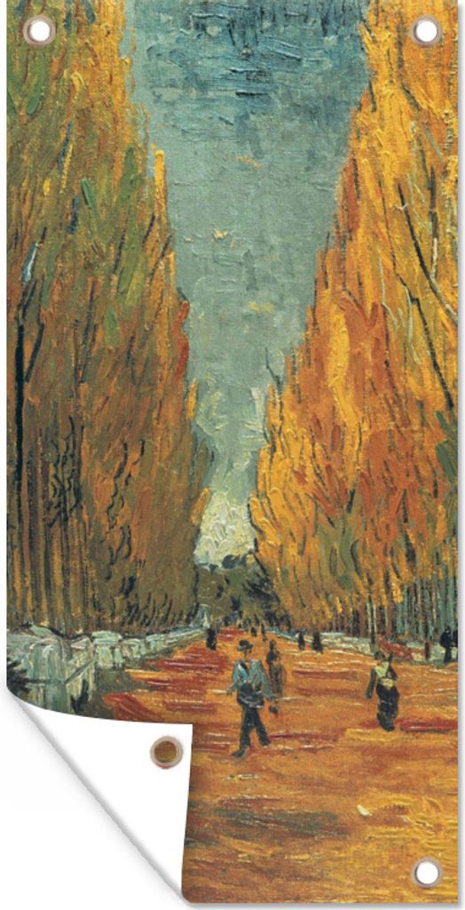 MuchoWow 30x60 cm Outdoor-Poster Gartendeko Sichtschutz Garten Poster für den Garten Elysische Felder - Vincent van Gogh