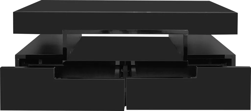 Table basse moderne pour salon avec LED et rangements spacieux - 19