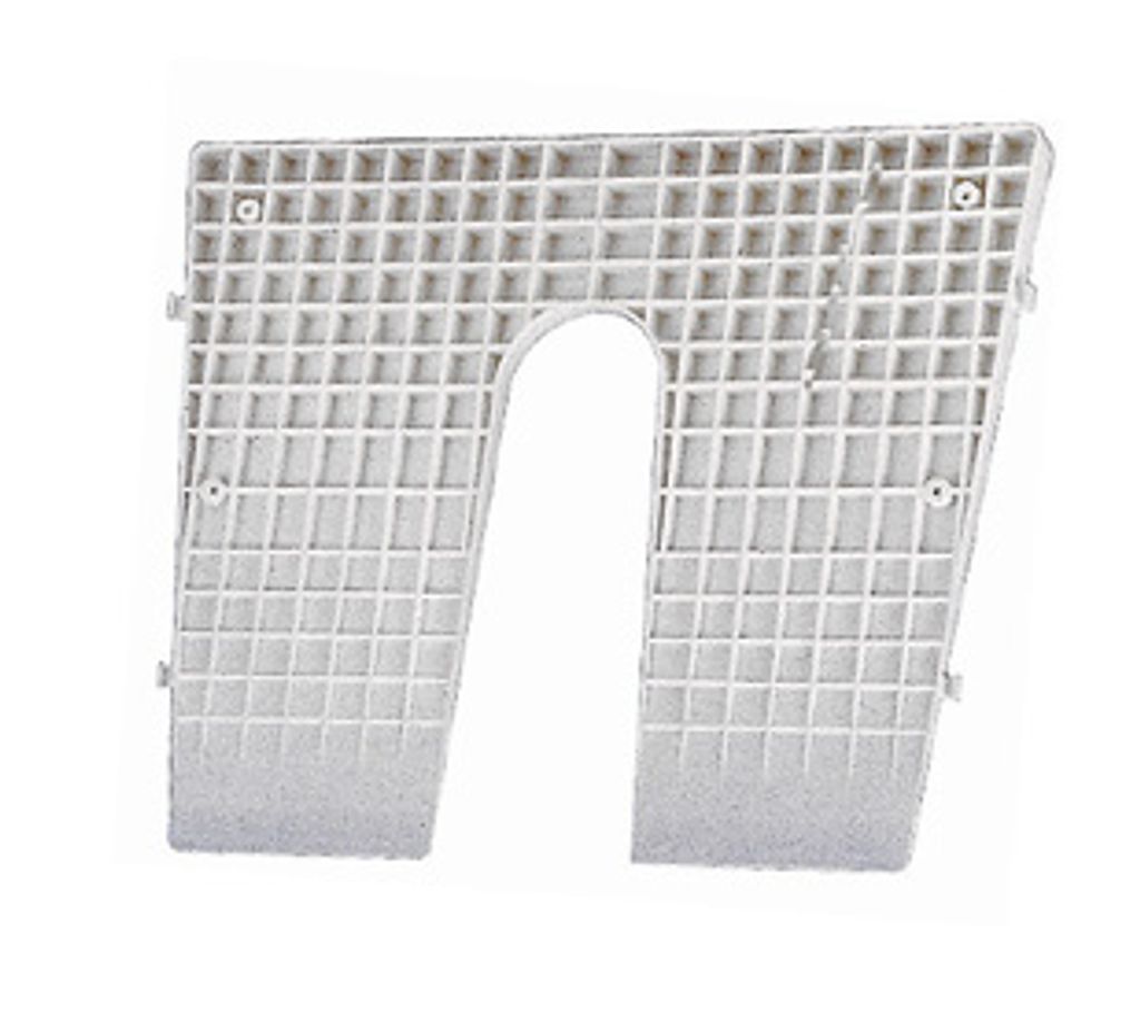 Motordruckplatte für Heckspiegel, 4° geneigt, 420x340mm, Plastik