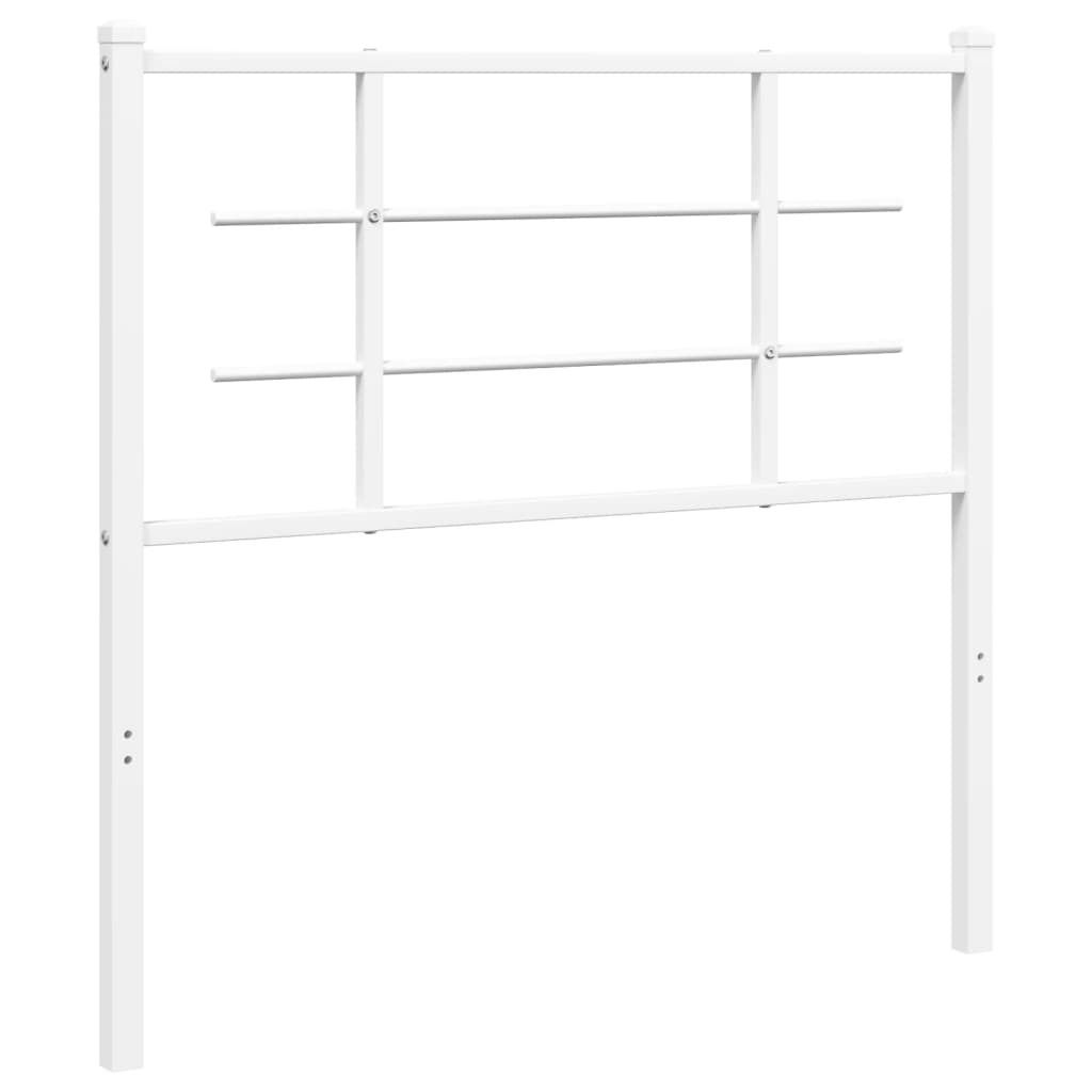 Ersatz-Kopfteil Metall Weiß 100 cm
