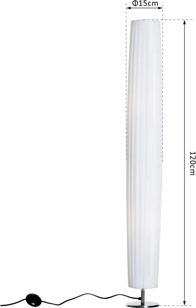 Lampadaire design en acier 120 cm - Éclairage LED variable 2000 lm - 6