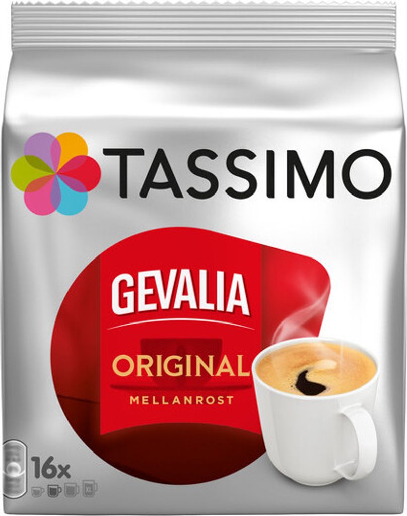 Tassimo Gevalia Original Mellanrost, Kaffee, 16 Kapseln, =16 Getränke