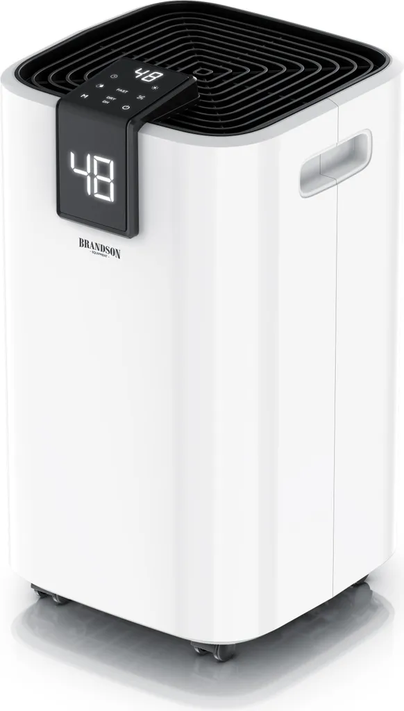Brandson Déshumidificateur électrique 16L/24h avec tuyau d'évacuation