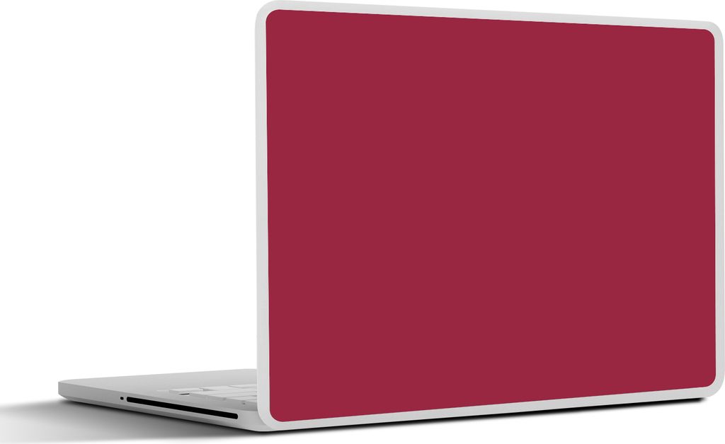 MuchoWow Laptop Aufkleber Sticker Cover Rot - Einfarbig 40x30 cm - Laptop Dekoration - Selbstklebend