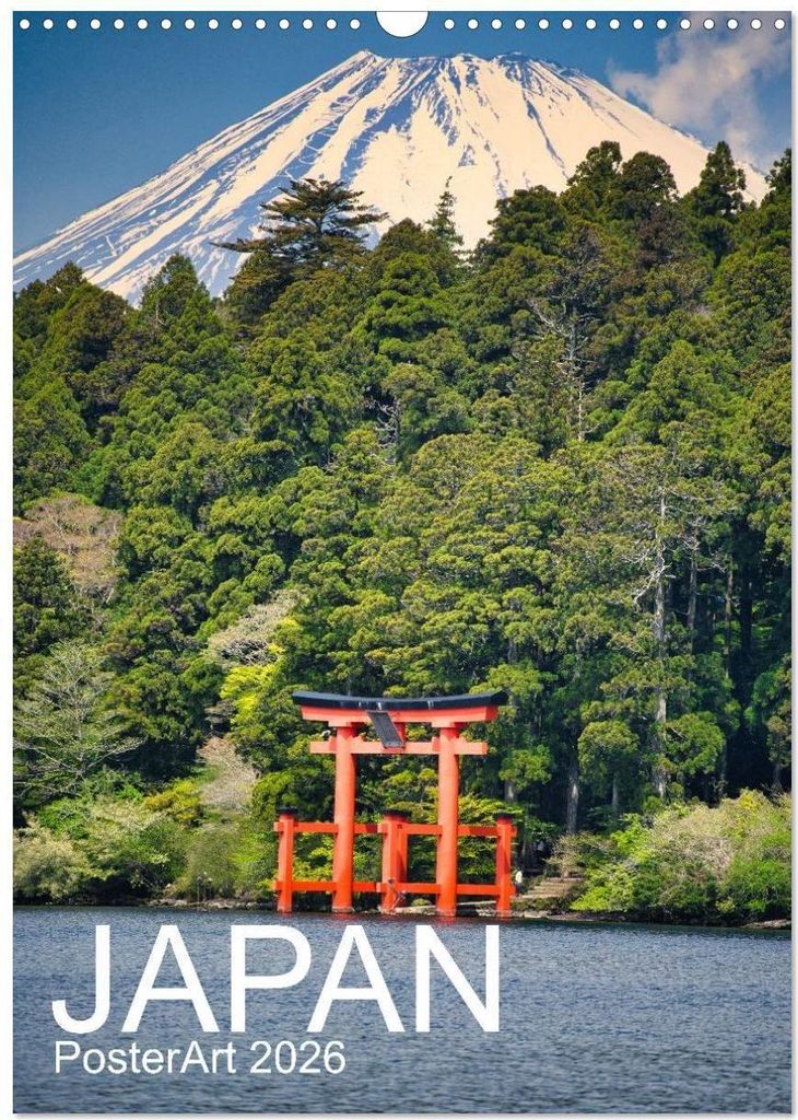 Japan PosterArt 2024 (Wandkalender 2026 DIN A3 hoch), CALVENDO Monatskalender