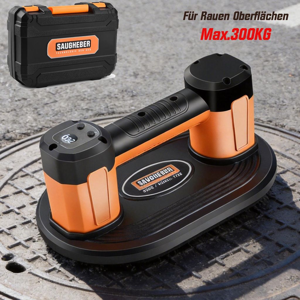Max.300KG Elektrischer Akku Vakuumheber für Rauen/Glatten Produktbild 