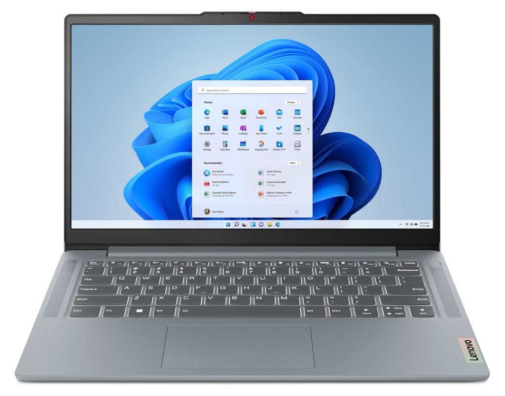 Lenovo IdeaPad Slim 3 14AMN8, AMD Ryzen 3, 2,4 GHz, 35,6 cm (14"), 1920 x 1080 Pixel, 8 GB, 512 GB