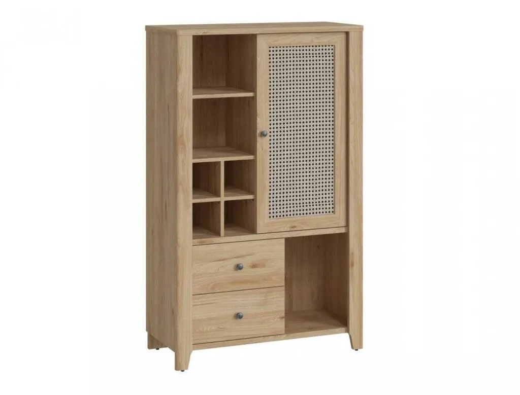 Optimisez votre petit séjour : commode Cestino compacte à niches ouvertes