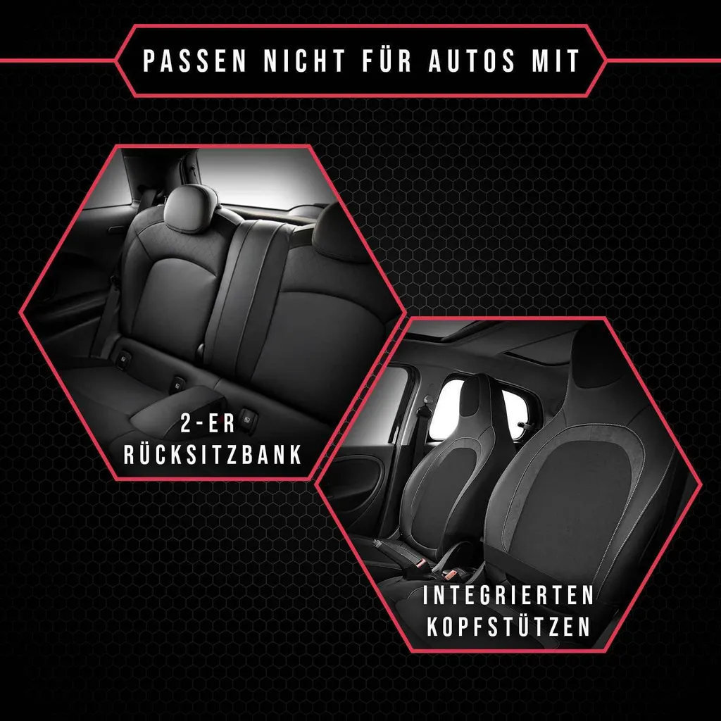 Coprisedili per Opel Antara in Ecopelle e Tessuto - Lusso e Protezione - 7