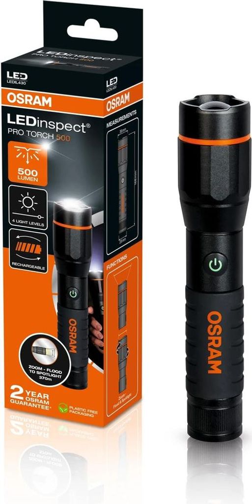 Handleuchte LED 500lm OSRAM Pro Inspektionsleuchte im Taschenlampenformat