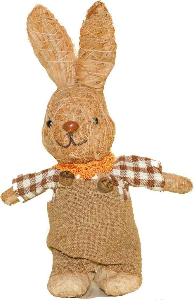 Deko Herr Hase Höhe 17 cm, natur, für Frühjahr und Ostern