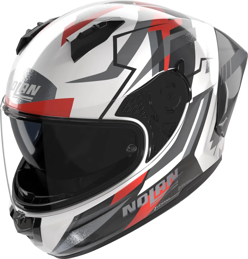 Casque Nolan N60-6 Sport Corsa avec écran solaire intégré rouge et noir