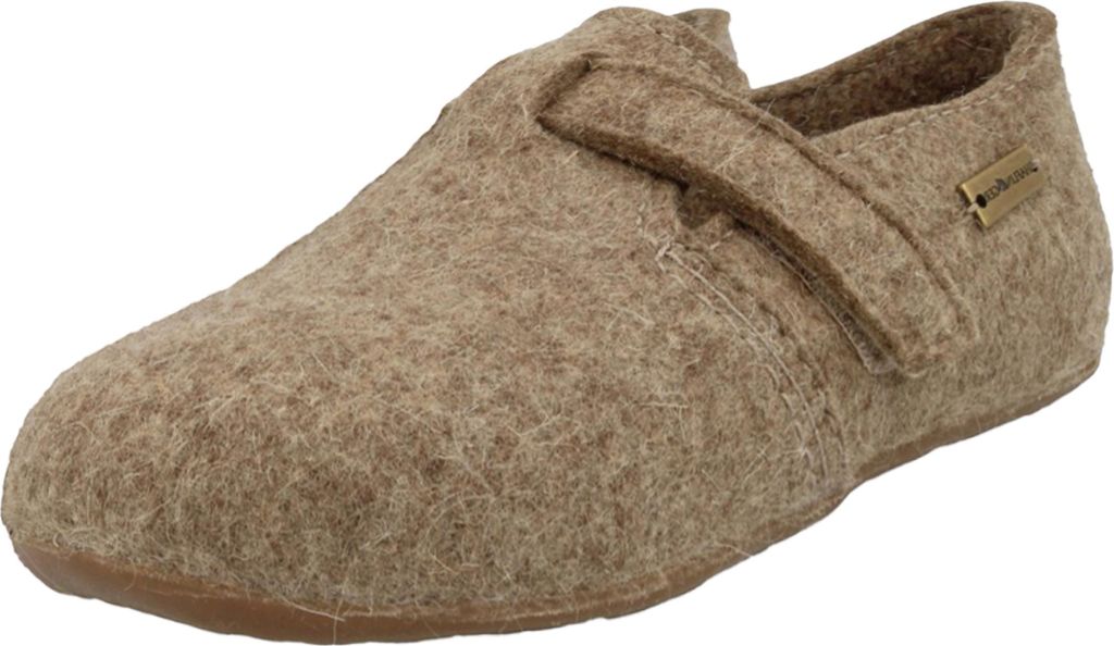 Haflinger Damen Hausschuh Herren Slipper Wolle Everest Focus 481056, Größe:44 EU, Farbe:Beige