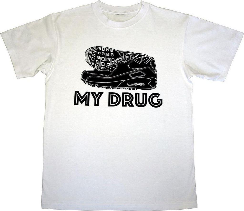 Sneax'N'Sox - T-Shirt "MY DRUG" - weiß L