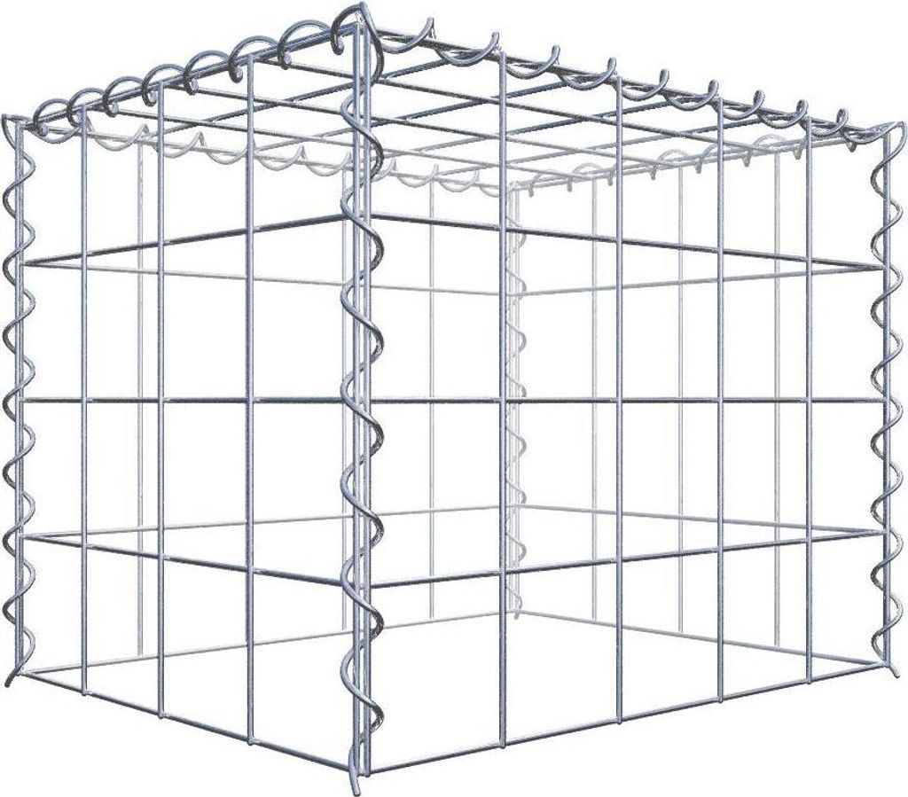 Anbaugabione Typ 3 50 cm x 40 cm x 40 cm (L x H x T), Maschenweite 10 cm x 10 cm, Spirale