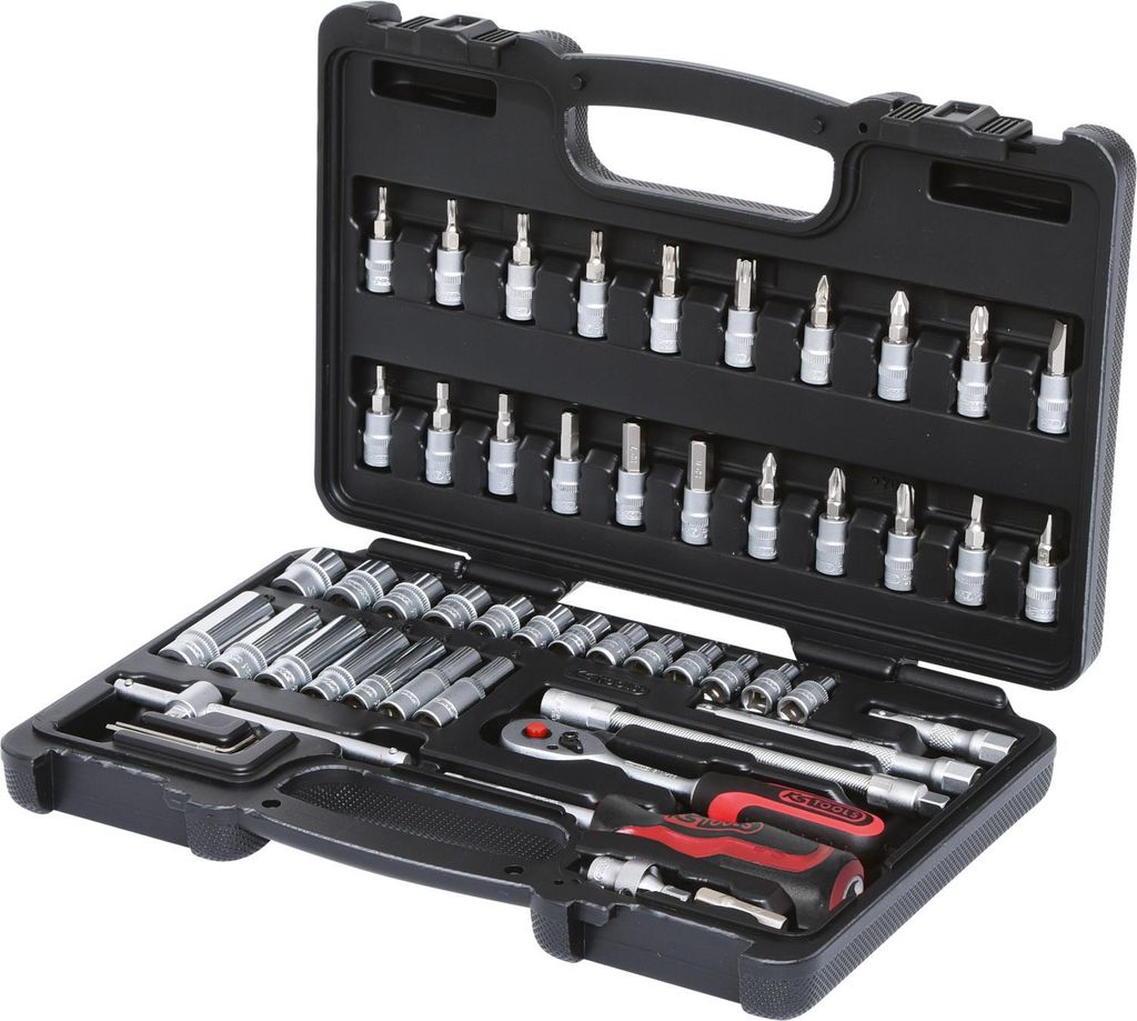 KS TOOLS - Knarre - 53 Stücke - 1/4" Koffer (911.0653) Image du produit 