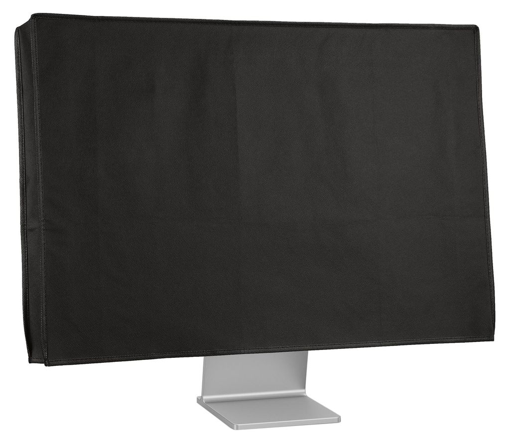 kwmobile Schutzhülle kompatibel mit 24-26" Monitor - Hülle PC Bildschirm - Computer Cover Case - Schwarz