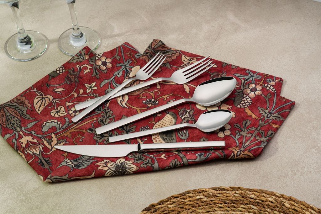 Hermia Concept, CBK60CH, Besteckset (60 Teile), Chrom, 100 % EDELSTAHL, 21 x 4,5 cm