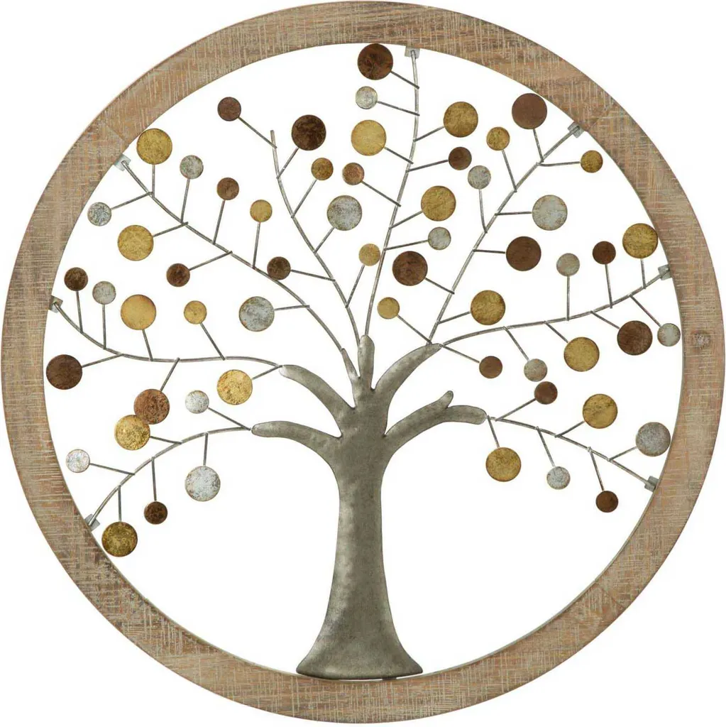Habiller un mur vide avec l'Arbre de Vie Mauro Ferretti or et naturel 61cm