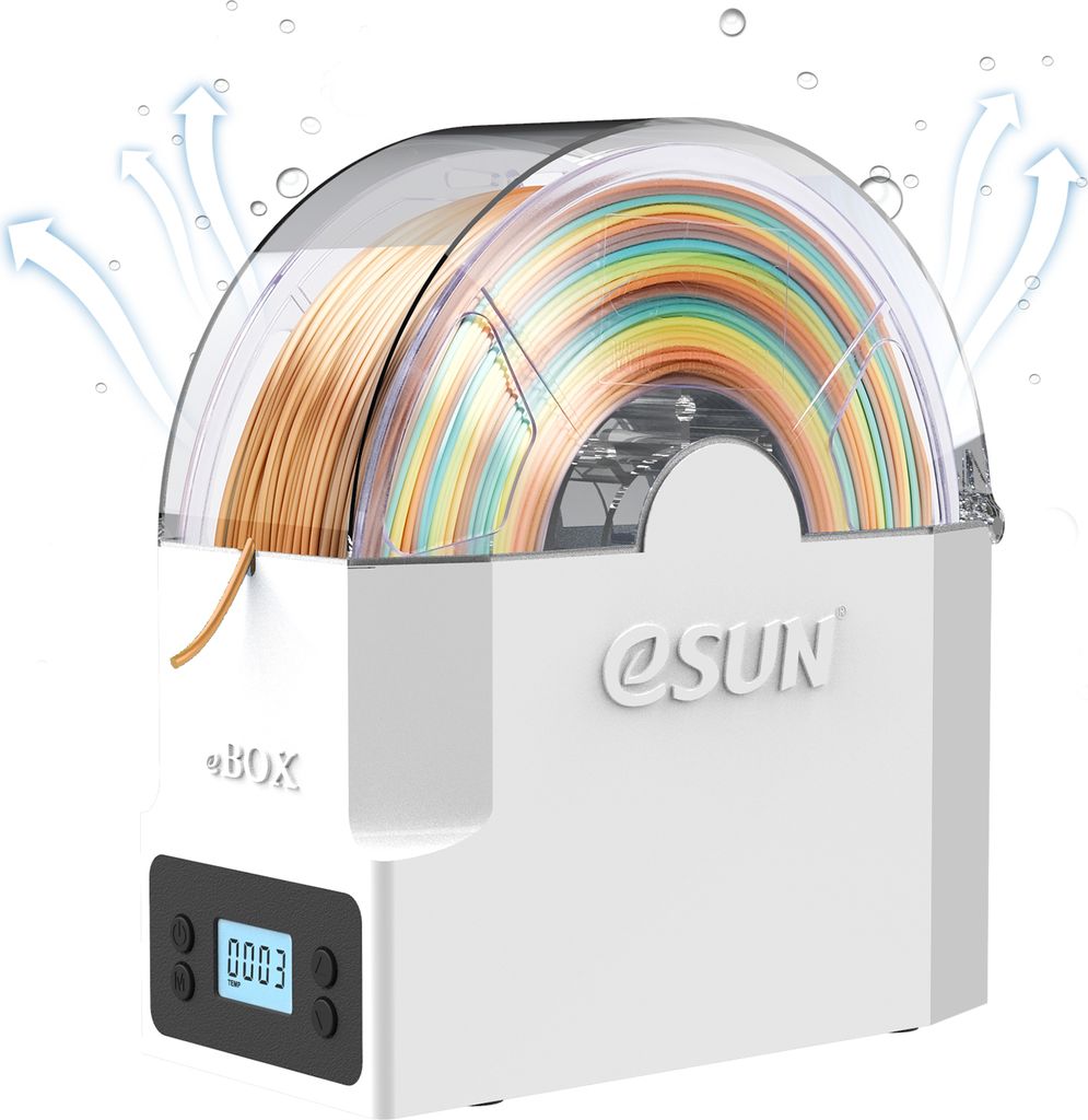 eSUN eBOX Lite 3D-Drucker Filament Trockenbox 3D Filament Trockner Aufbewahrungsbox Doerrgeraet Spulenhalter Filament trocken halten Kompatibel mit...