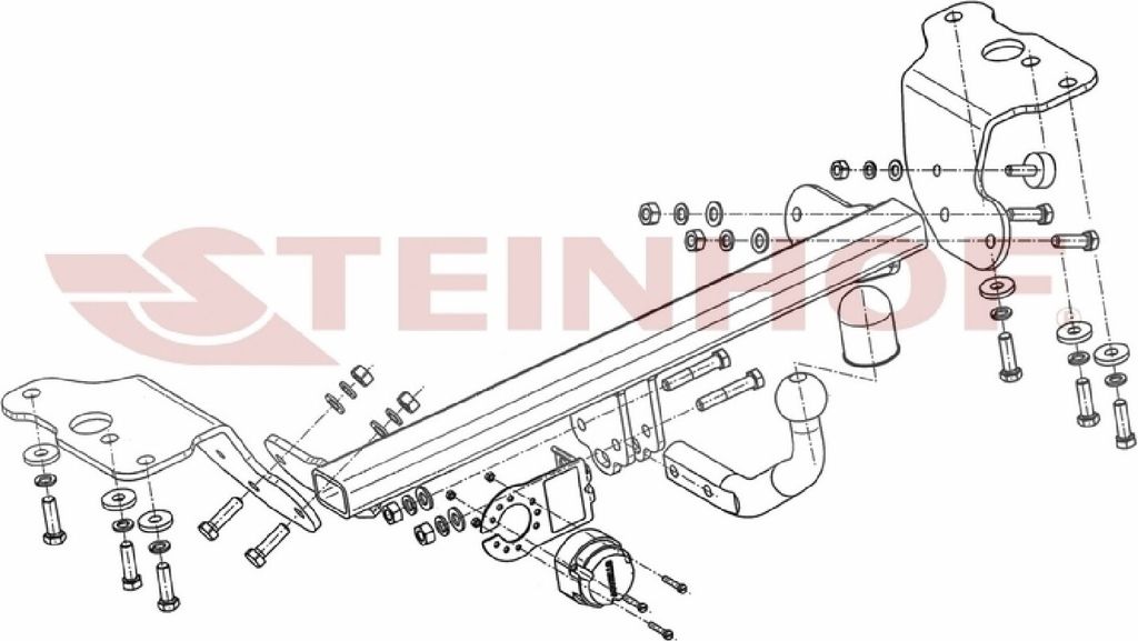 Z548066 Anhängerkupplung passend für TOYOTA Auris 2016-2019 starr