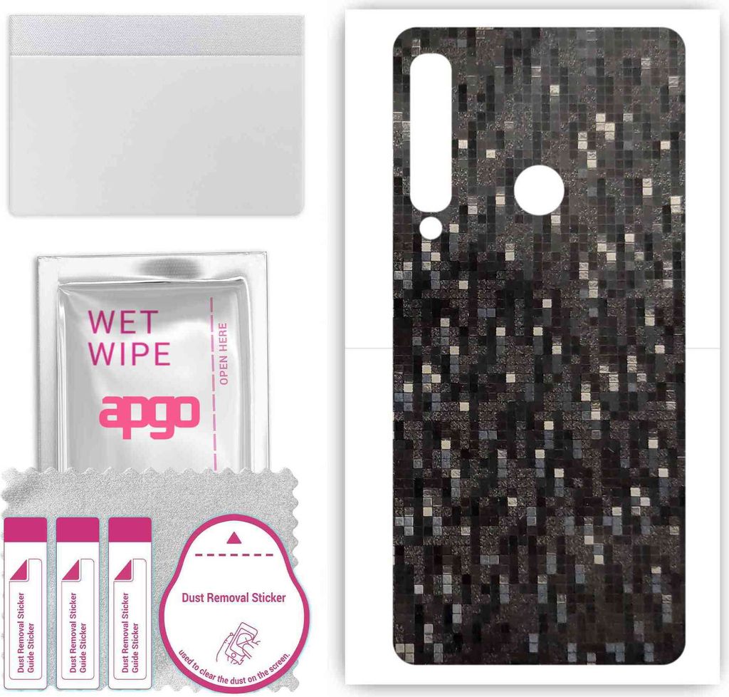 apgo Rückseite Schutzfolie, Skin, kompatibel mit Samsung Galaxy A9 (2018), Hinten Displayschutzfolie aus Vinylfolie, kratzfest, einfache Montage -...