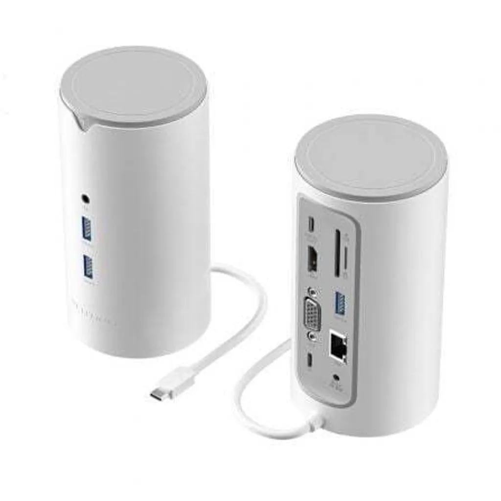 Adaptateur USB-C Universel pour Télétravail avec Double Sortie Ecran et RJ45