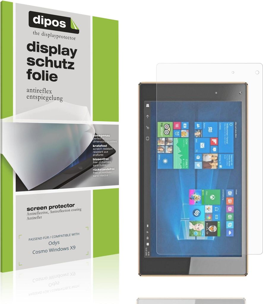 2x Schutzfolie für Odys Cosmo Windows X9 matt Displayschutzfolie Folie Display Schutz dipos