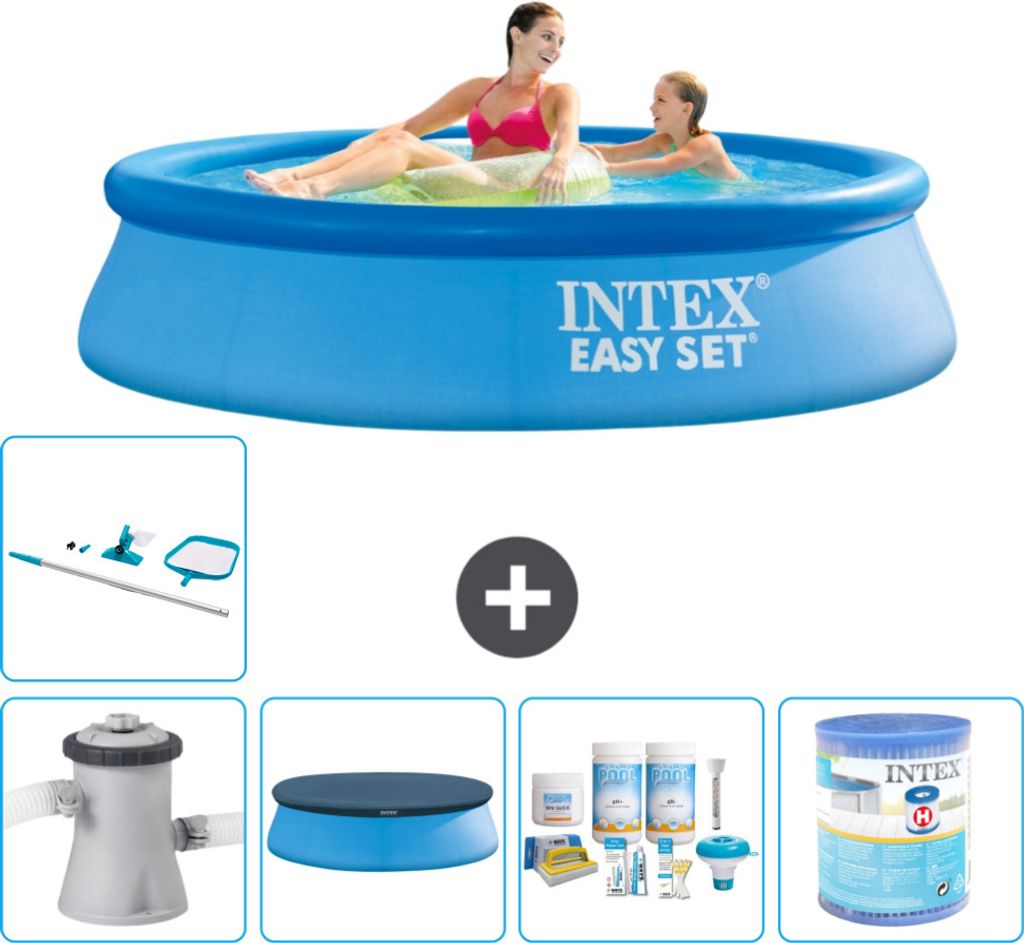 Intex runder aufblasbarer Easy Set-Schwimmpool – 244 x 61 Produktbild 