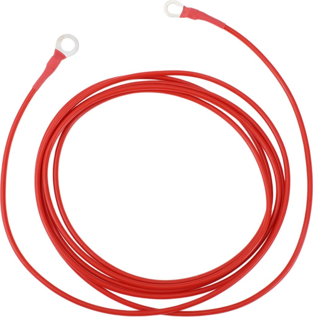 300cm 12 AWG Batterie-Wechselrichterkabel 3/8" 5/16" Batteriekabel verzinntes Kupfer Rot OT Typ 1 Stk