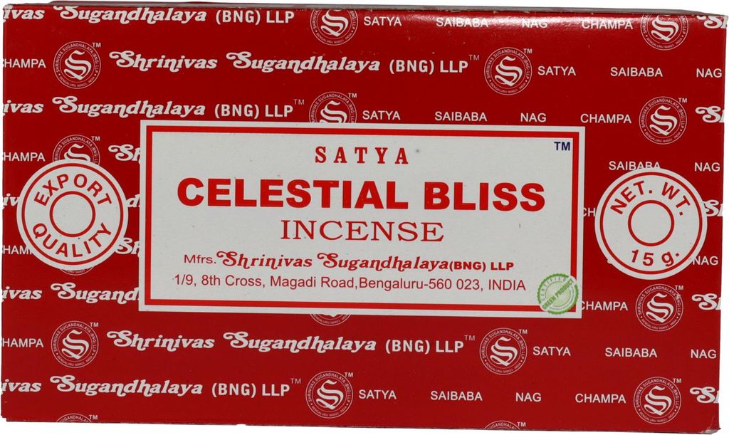 Satya Räucherstäbchen Celestial Bliss 12x15g indische Duftmischung