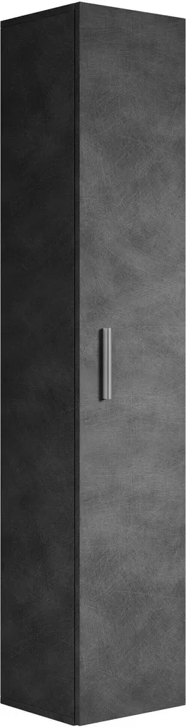 Meuble Colonne de Rangement Salle de Bain Pluto Gris - Gain de Place