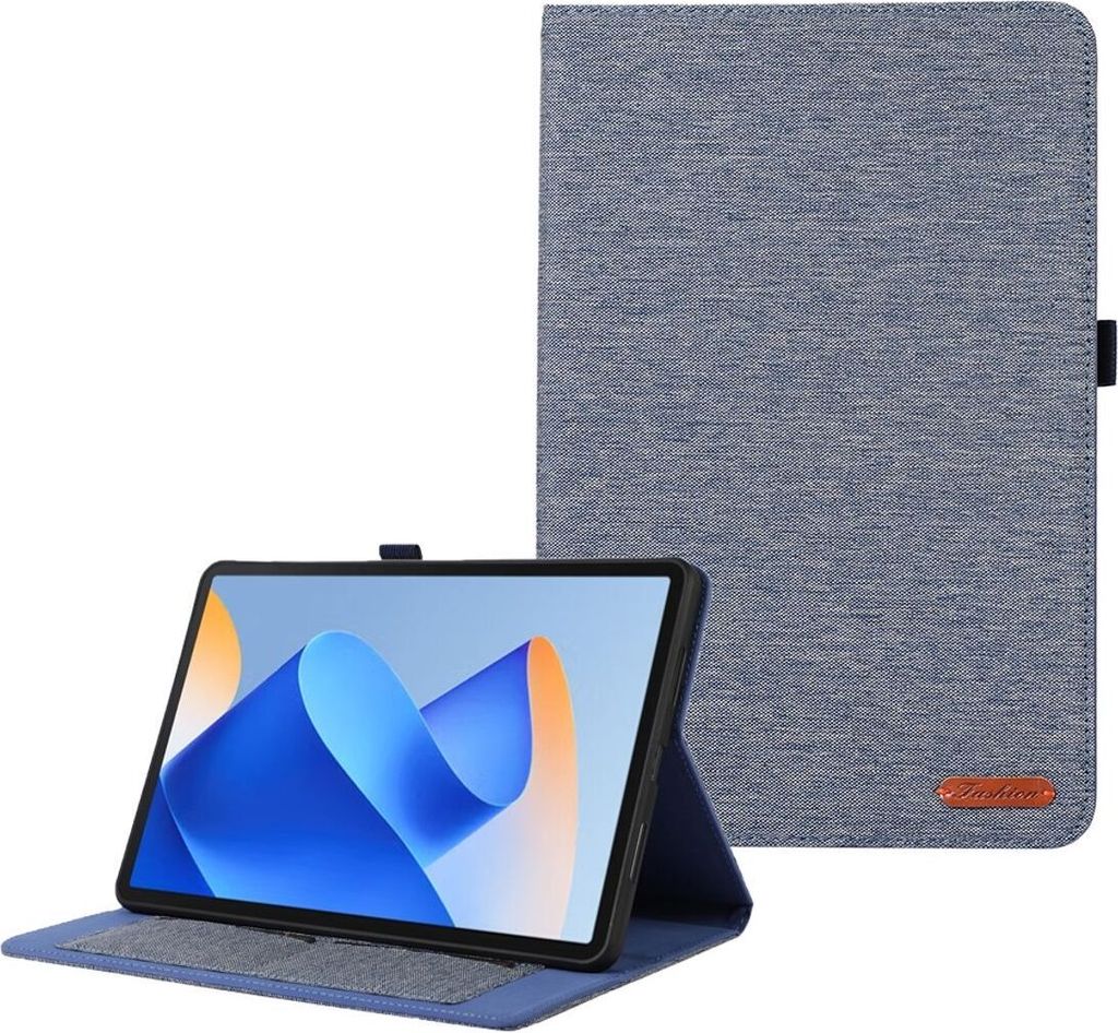 König Design Hülle kompatibel mit Kunstleder Handyhülle - Handy Case Blau