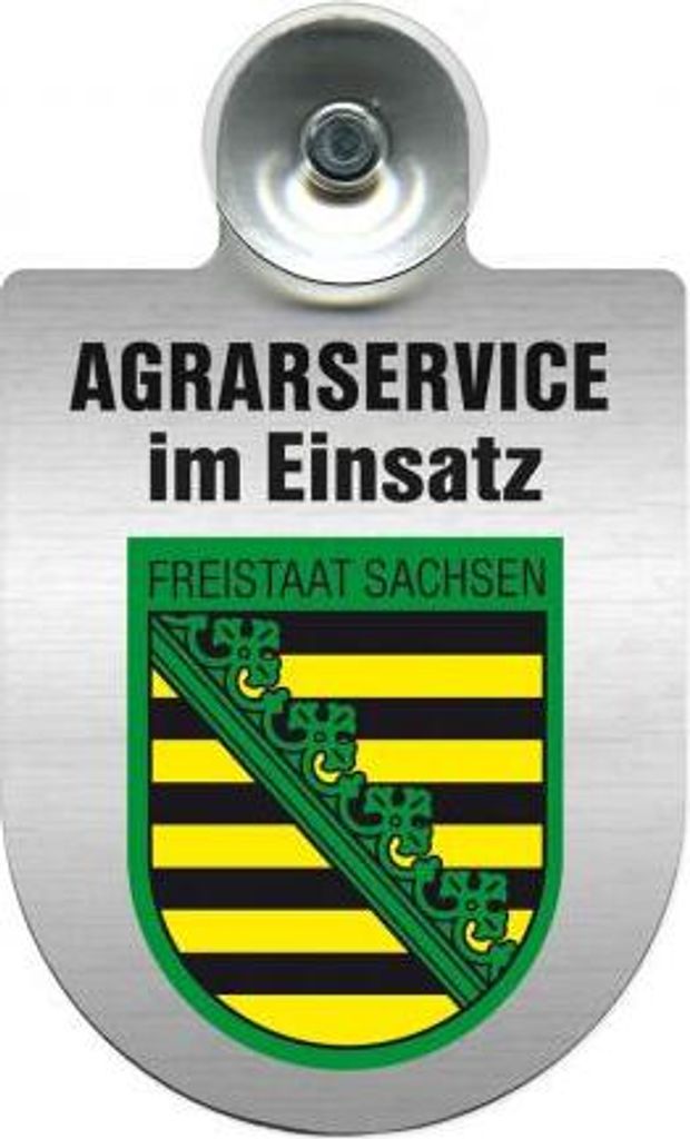 Einsatzschild mit Saugnapf - Agrarservice im Einsatz - Produktbild 