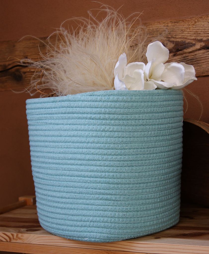 Aufbewahrungskorb SKY Stoffkorb Baumwolle Ordnungskorb Set dekorativ, Größe:Größe 3